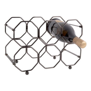 Sivý kovový skladací držiak na víno PT LIVING Honeycomb - Image 3