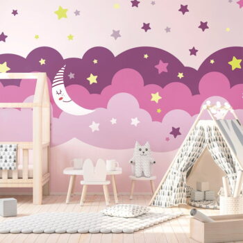 Nástenná samolepka Ambiance Scandinavian Clouds Starry Sky - Image 4