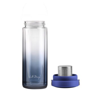 Modrá sklenená fľaša 350 ml Fuori – Vialli Design - Image 5