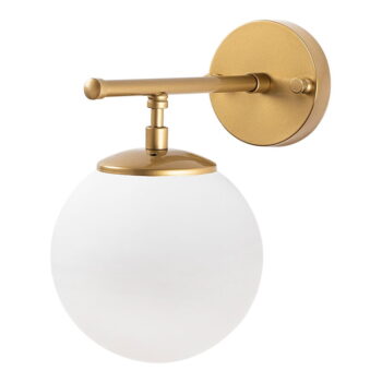Nástenné svietidlo v bielo-zlatej farbe Roe – Opviq lights