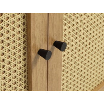 Nízka komoda v dekore duba v prírodnej farbe 140x80 cm Pensacola – Unique Furniture – Obrázok 8