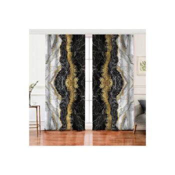 Závesy v čierno-zlatej farbe v súprave 2 ks 140x260 cm - Mila Home - Image 2