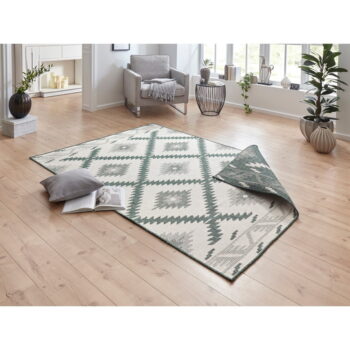 Zeleno-krémový vonkajší koberec NORTHRUGS Malibu, 170 x 120 cm - Image 5
