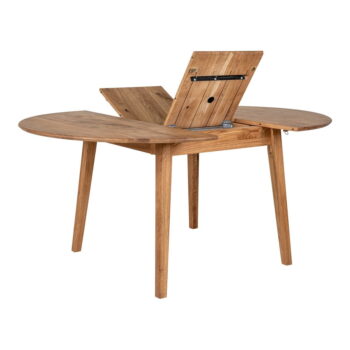 Okrúhly rozkladací jedálenský stôl z dubového dreva ø 118 cm Metz – House Nordic - Image 4