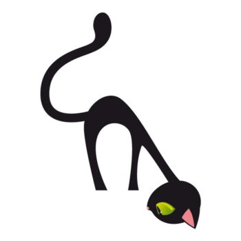 Samolepka Ambiance Curious Cat, 17 × 12 cm - Image 2
