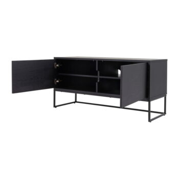 Čierny TV stolík Tenzo Lipp, 118 x 57 cm - Image 3