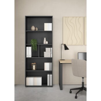 Antracitová knižnica 80x205 cm Sign – Tvilum - Image 5