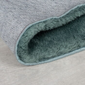 Syntetická kožušina v petrolejovej farbe 160x230 cm Faroe Wool Look Fur – Flair Rugs - Image 3