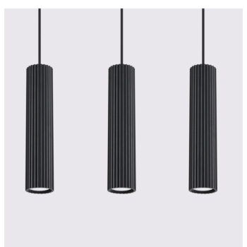 Čierne závesné svietidlo Gleam – Nice Lamps - Image 7