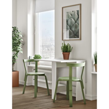 Rozkladací jedálenský stôl s bielou doskou 76x28 cm Papillon – TemaHome - Image 7