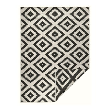Čierno-krémový vonkajší koberec NORTHRUGS Malta, 80 x 150 cm - Image 3