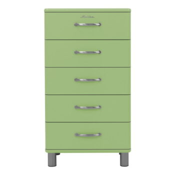 Zelená vysoká komoda 60x111 cm Malibu - Tenzo