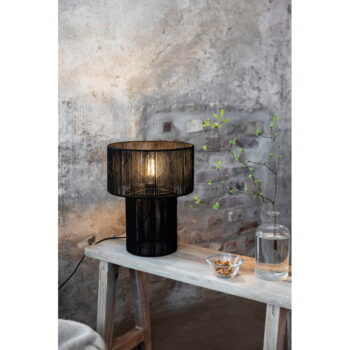 Čierna stolová lampa s tienidlom z juty (výška  38 cm) Soga – Markslöjd – Obrázok 2