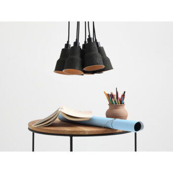 Čierne závesné svietidlo ø 32 cm Celulo – CustomForm – Obrázok 3
