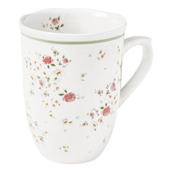 Súprava 2 bielych porcelánových hrnčekov Brandani Nonna Rosa - Image 3