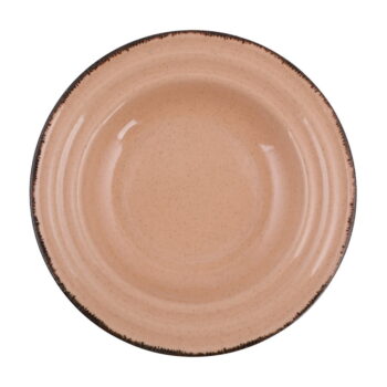 24-dielna súprava oranžového porcelánového riadu Kütahya Porselen Basis - Image 5