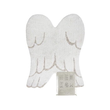 Biely prateľný ručne tkaný bavlnený detský koberec 75x100 cm Mini Wings – Lorena Canals – Obrázok 3
