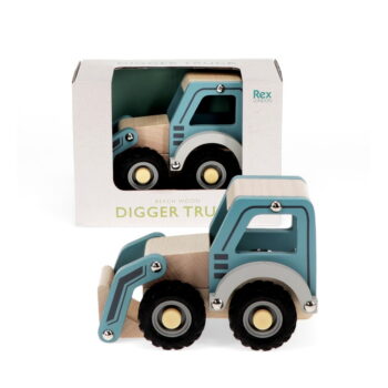Drevený traktor Digger Truck – Rex London - Image 4