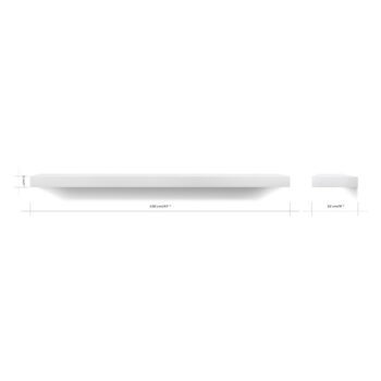 Biela polička TemaHome Balda, šírka 120 cm - Image 5