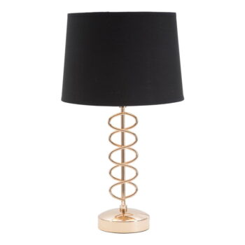 Čierna stolová lampa Mauro Ferretti X, ø 28 cm