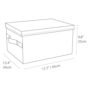 Béžový látkový úložný box s vekom 34x45x25 cm Soft Storage – Bigso Box of Sweden - Image 6