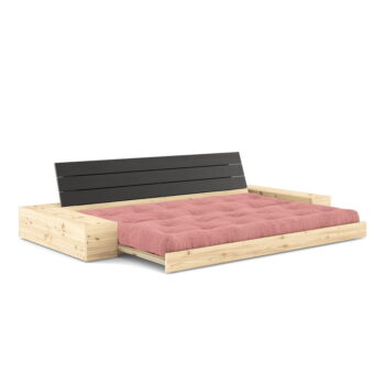 Ružová menčestrová rozkladacia pohovka 244 cm Base – Karup Design - Image 3