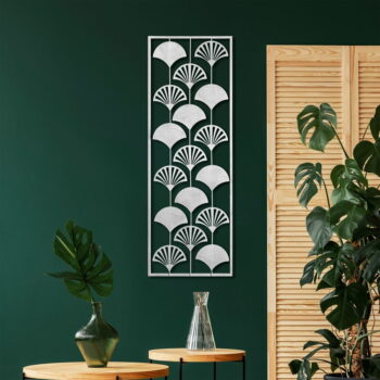 Kovová nástenná dekorácia 32x90 cm Gingko – Wallity - Image 3