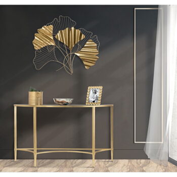 Kovová závesná dekorácia v zlatej farbe Mauro Ferretti Goxy Gold, 80 x 70 cm - Image 2