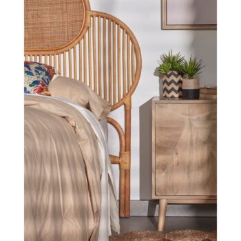 Čelo postele z ratanového dreva Kave Home Lalita, 170 x 120 cm - Image 4