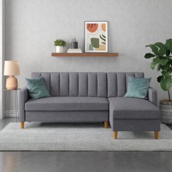 Sivá rozkladacia rohová pohovka Celine – Støraa - Image 7