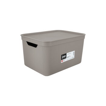Plastový úložný box s vekom Deco - Rotho – Obrázok 3