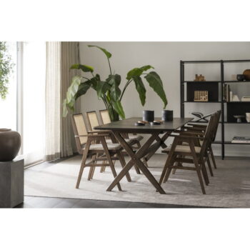 Jedálenský stôl s doskou v dubovom dekore 230x95 cm Calverton - Rowico - Image 4
