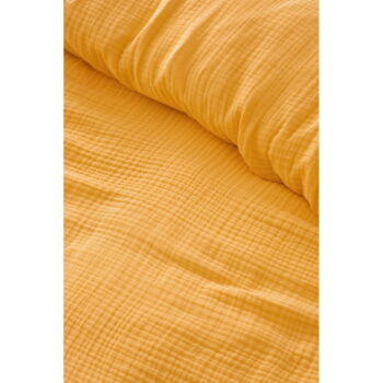 Žltý mušelínový pléd 220x250 cm Muslin – Mijolnir - Image 2