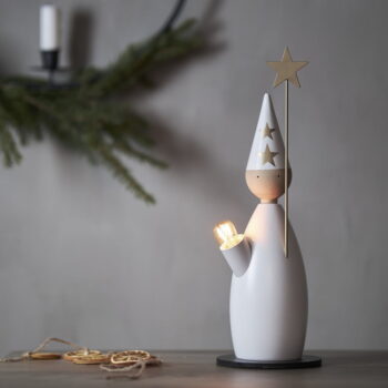 Biela svetelná dekorácia s vianočným motívom ø 12 cm Lucia Classic – Star Trading - Image 2