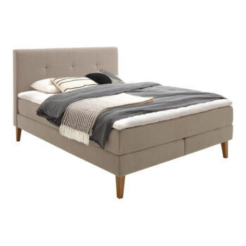Béžová boxspring posteľ 160x200 cm Stockholm – Meise Möbel - Image 10