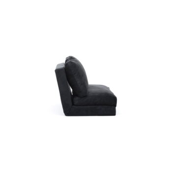 Čierna rozkladacia pohovka 120 cm Taida – Balcab Home - Image 2