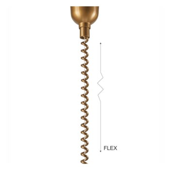 Závesné svietidlo v zlato-prírodnej farbe so skleneným tienidlom ø 30 cm Ciara – LAMKUR - Image 9
