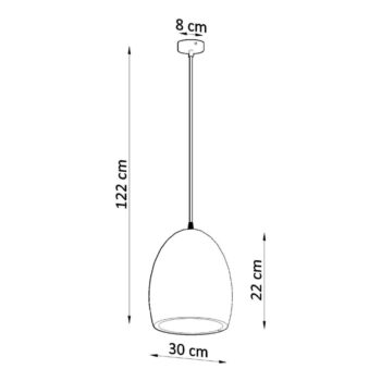 Biele závesné svietidlo s keramickým tienidlom ø 30 cm Fonsie – Nice Lamps - Image 5