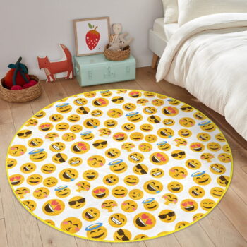 Žltý detský koberec ø 100 cm Comfort – Mila Home - Image 7