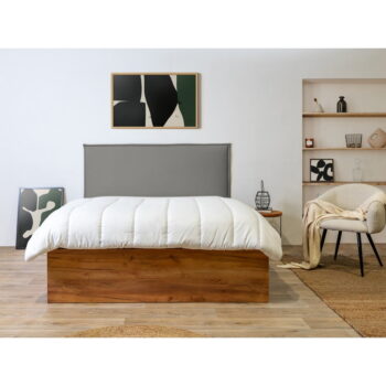 Sivo-prírodná dvojlôžková posteľ s úložným priestorom s roštom 140x190 cm Cara – Bobochic Paris - Image 10