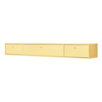 Svetložltý TV stolík 176x22 cm Mistral – Hammel Furniture - Image 2