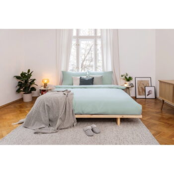 Zelené obliečky na dvojlôžko z mikrosaténu 200x200 cm Basic – Bonami Essentials - Image 5