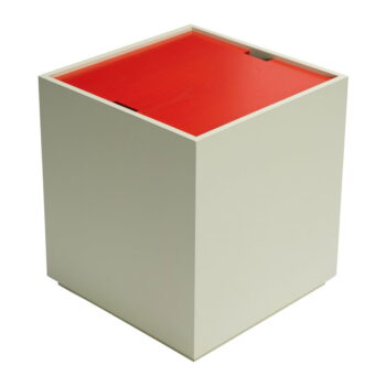 Truhlica z jaseňového dreva v červenej a svetlozelenej farbe 40x45 cm Vault – Hübsch - Image 3