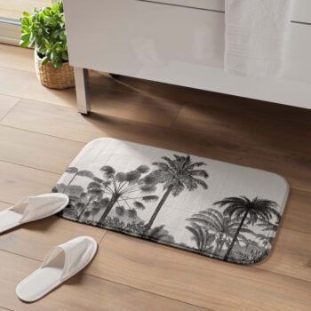 Čierno-béžová kúpeľňová predložka 45x75 cm Cocoty – douceur d'intérieur - Image 2