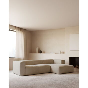 Béžová rohová pohovka (pravý roh) Blok – Kave Home - Image 8