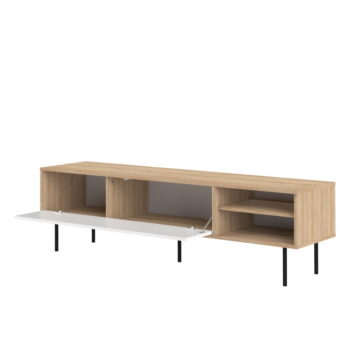 TV stolík v dekore duba v bielo-prírodnej farbe 165x40 cm Ampère – TemaHome - Image 10