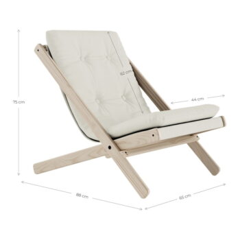 Skladacie kreslo Karup Design Boogie Raw/Brown – Obrázok 8