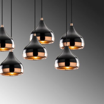 Čierne závesné svietidlo s kovovým tienidlom Yildo – Opviq lights - Image 7