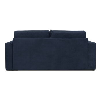 Tmavomodrá menčestrová rozkladacia pohovka 197 cm Elbeko - Scandic - Image 3