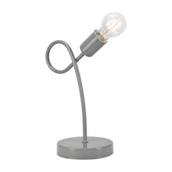 Sivá stolová lampa - LAMKUR